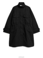ARKET kleding 0DXJP462 zwart jasje met trekkoord vrouwen