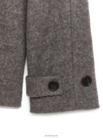 ARKET kleding 0DXJP471 wrat korte jas van boucléwol vrouwen - Image 3