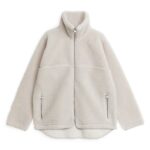 ARKET kleding 0DXJP482 gebroken wit Jack met hoge hals vrouwen