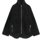 ARKET kleding 0DXJP483 zwart Jack met hoge hals vrouwen
