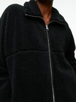 ARKET kleding 0DXJP483 zwart Jack met hoge hals vrouwen - Image 4