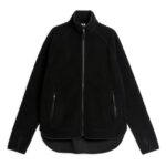ARKET kleding 0DXJP484 zwart fleecejack met ritssluiting vrouwen