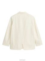 ARKET kleding 0DXJP490 wit Blazer met gekruist detail vrouwen - Image 2