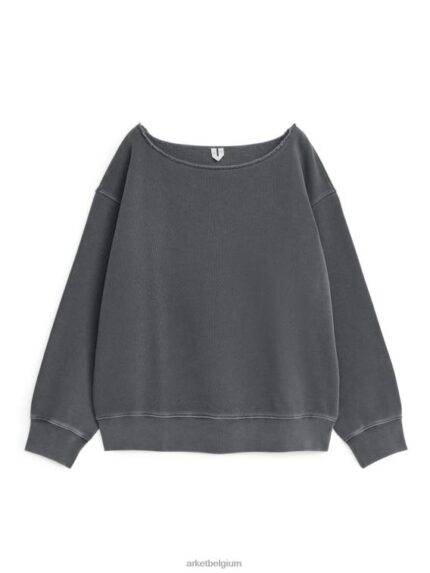 ARKET kleding 0DXJP500 donker grijs ontspannen sweatshirt vrouwen