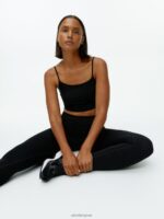 ARKET kleding 0DXJP504 zwart naadloze yogalegging vrouwen - Image 4