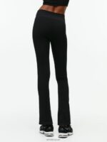 ARKET kleding 0DXJP506 zwart uitlopende naadloze riblegging vrouwen - Image 3