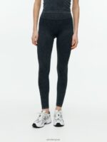 ARKET kleding 0DXJP508 zwart gewassen geribbelde naadloze panty vrouwen - Image 2