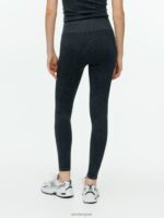 ARKET kleding 0DXJP508 zwart gewassen geribbelde naadloze panty vrouwen - Image 3