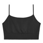 ARKET kleding 0DXJP510 zwart naadloze yoga-bh vrouwen