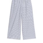 ARKET kleding 0DXJP514 wit Zwart relaxte pyjamabroek vrouwen