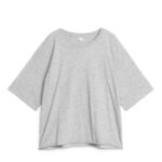 ARKET kleding 0DXJP521 grijs gemêleerd katoenen pyjamashirt vrouwen