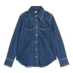 ARKET kleding 0DXJP52 blauw denim overhemd vrouwen