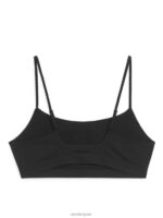 ARKET kleding 0DXJP532 zwart zachte naadloze top vrouwen - Image 2