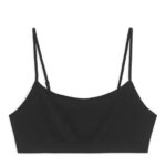 ARKET kleding 0DXJP532 zwart zachte naadloze top vrouwen