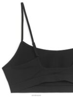 ARKET kleding 0DXJP532 zwart zachte naadloze top vrouwen - Image 3