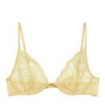 ARKET kleding 0DXJP534 geel kanten draadbeha vrouwen