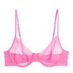 ARKET kleding 0DXJP536 roze beugelbeha van mesh vrouwen