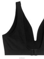 ARKET kleding 0DXJP538 zwart naadloze zachte beha vrouwen - Image 2