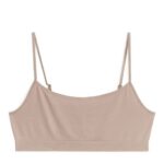 ARKET kleding 0DXJP540 beige zachte naadloze top vrouwen