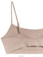 ARKET kleding 0DXJP540 beige zachte naadloze top vrouwen - Image 3