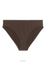 ARKET kleding 0DXJP541 donker bruin naadloze slip vrouwen