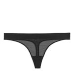 ARKET kleding 0DXJP551 zwart mesh string vrouwen