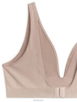 ARKET kleding 0DXJP559 beige naadloze zachte beha vrouwen - Image 2