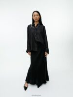 ARKET kleding 0DXJP55 zwart zijden twill overhemd vrouwen - Image 2