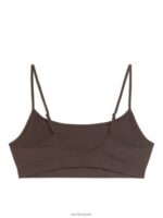 ARKET kleding 0DXJP560 bruin zachte naadloze top vrouwen - Image 2