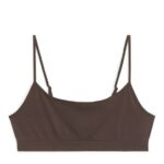 ARKET kleding 0DXJP560 bruin zachte naadloze top vrouwen