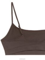 ARKET kleding 0DXJP560 bruin zachte naadloze top vrouwen - Image 3