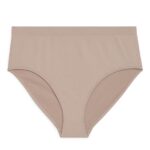 ARKET kleding 0DXJP567 poederbeige naadloze slip met hoge taille vrouwen