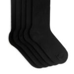 ARKET kleding 0DXJP569 zwart katoenen ribsokken set van 5 Heren