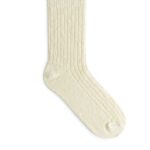 ARKET kleding 0DXJP579 gebroken wit grof gebreide sokken Heren