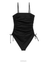 ARKET kleding 0DXJP582 zwart geplooid zwempak vrouwen - Image 2