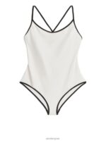 ARKET kleding 0DXJP584 gebroken wit/zwart mat badpak vrouwen