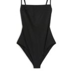 ARKET kleding 0DXJP591 zwart Badpak met vierkante hals vrouwen