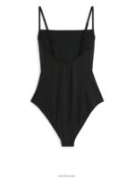 ARKET kleding 0DXJP591 zwart Badpak met vierkante hals vrouwen - Image 3