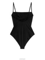 ARKET kleding 0DXJP591 zwart Badpak met vierkante hals vrouwen - Image 4