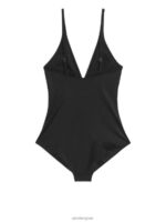 ARKET kleding 0DXJP592 zwart zwempak met v-hals vrouwen - Image 2
