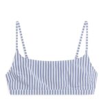 ARKET kleding 0DXJP593 blauw Wit seersucker bikinitopje vrouwen