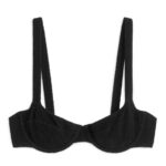 ARKET kleding 0DXJP594 zwart Gekreukt bikinitopje met beugel vrouwen