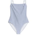 ARKET kleding 0DXJP596 blauw Wit seersucker badpak vrouwen