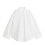 ARKET kleding 0DXJP5 wit relaxed poplin overhemd vrouwen