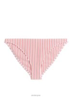 ARKET kleding 0DXJP601 rood Wit seersucker bikinibroekje vrouwen