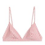 ARKET kleding 0DXJP603 rood Wit seersucker bikinitopje vrouwen