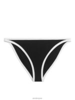 ARKET kleding 0DXJP607 zwart wit bikinibroekje met contrasterende binding vrouwen