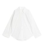 ARKET kleding 0DXJP65 wit relaxed poplin overhemd vrouwen
