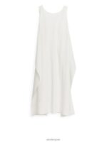 ARKET kleding 0DXJP70 wit Jerseyjurk met poplin-details vrouwen