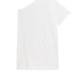 ARKET kleding 0DXJP83 wit T-shirtjurk met één schouder vrouwen